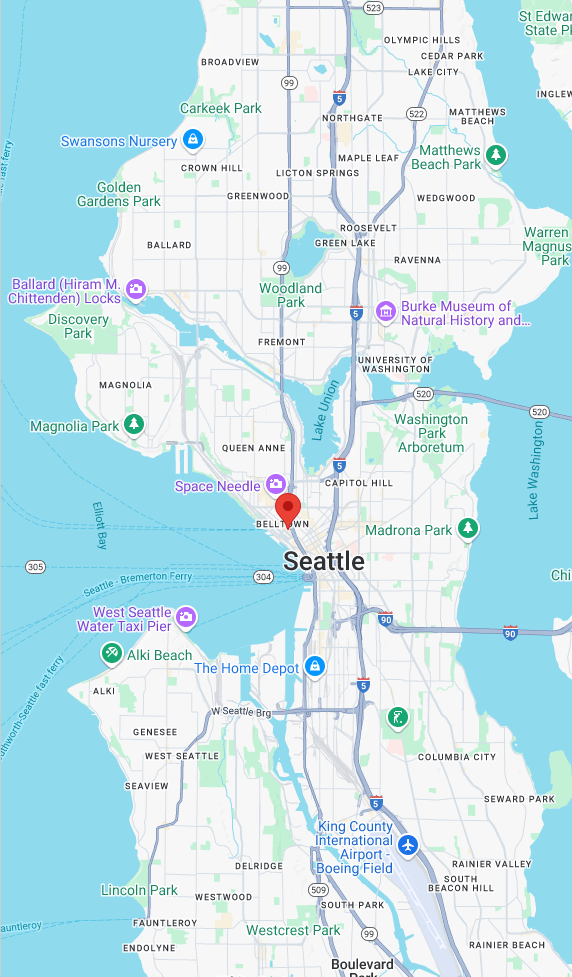 Map showing The Humphrey at 2205 2nd Ave, Seattle, WA 98121